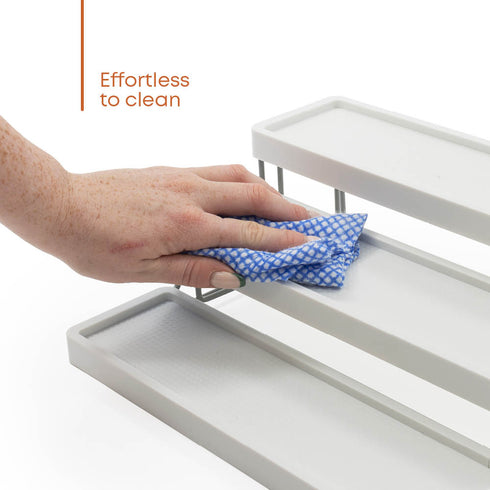 3 Tier Spice Rack Organiser – White/Grey