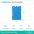LIVIVO Freezer Block Set 5 Pack 200g - Blue BPA Free Reusable Ice Packs