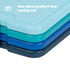 LIVIVO Freezer Block Set 4 Pack - 160g Reusable BPA-Free Ice Packs with Built-in Handles