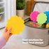 LIVIVO Freezer Block Set 4 Pack - 110g BPA Free, Reusable Ice Packs - Sunflower Shape