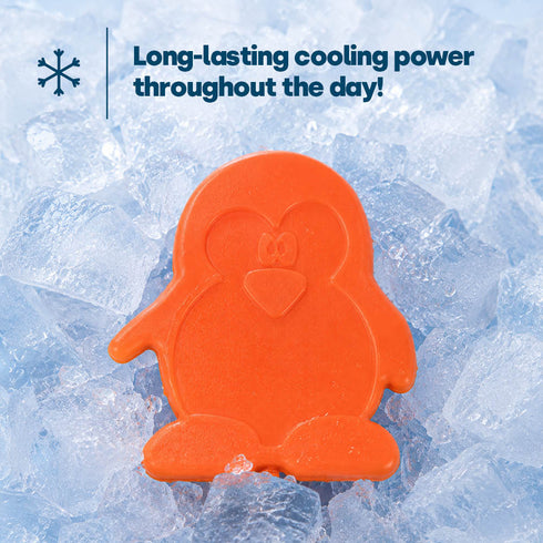 LIVIVO Freezer Block Set 4 Pack - 120g BPA Free, Reusable Ice Packs - Penguin Shape