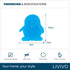 LIVIVO Freezer Block Set 4 Pack - 120g BPA Free, Reusable Ice Packs - Penguin Shape