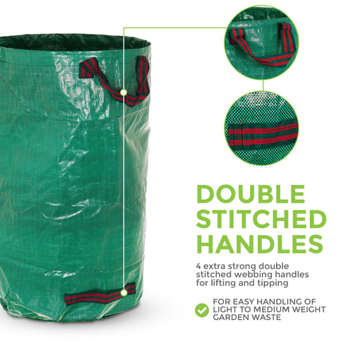 120L 3pc Reusable Garden Waste Bags