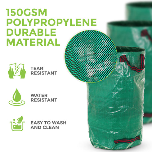 120L 3pc Reusable Garden Waste Bags