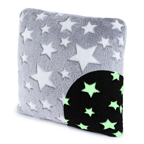 Starry Night Glow in the Dark Cushion - Grey