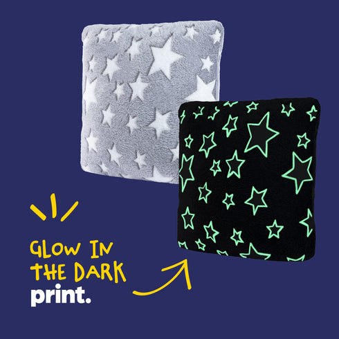 Starry Night Glow in the Dark Cushion - Grey