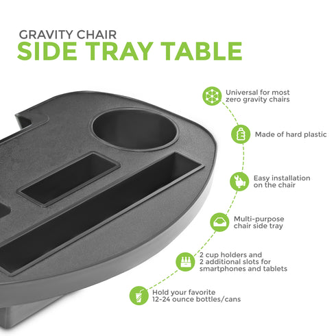 Gravity Chair Side Table - Grey