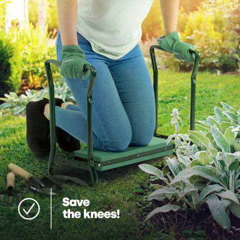 Garden Bench & Kneeler with Tool Bag
