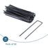 50 U-Shape Ground Pegs - Black