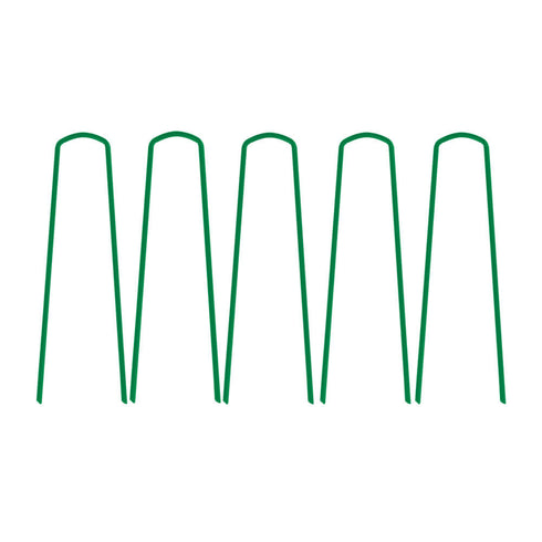 50 U-Shape Ground Pegs - Green