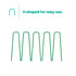 50 U-Shape Ground Pegs - Green