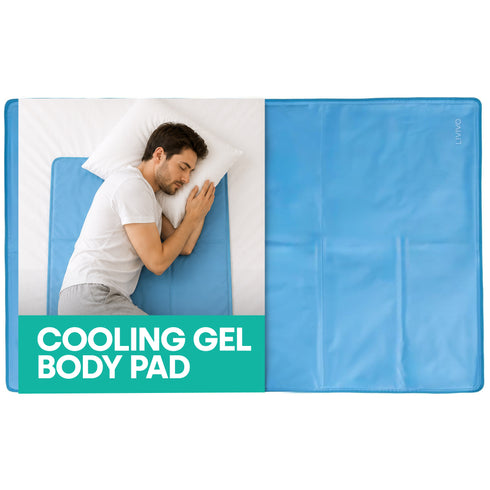 Livivo Cooling Gel Pillow Pad - Self-Cooling Insert for Hot Nights - Body Pad