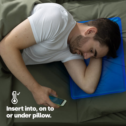 Livivo Cooling Gel Pillow Pad - Self-Cooling Insert for Hot Nights - Pillow 2 Pack