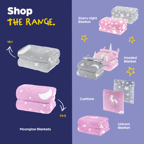 MoonGlow in the Dark Blanket - Grey