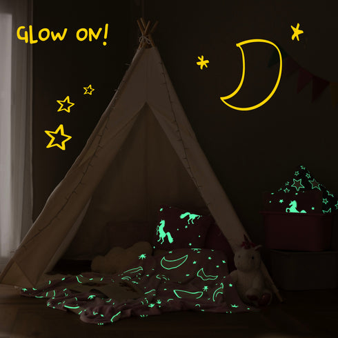 MoonGlow in the Dark Blanket - Pink