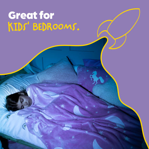 MoonGlow in the Dark Blanket - Pink