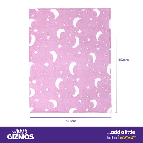 MoonGlow in the Dark Blanket - Pink