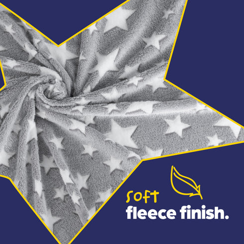 Starry Night Glow in the Dark Blanket - Grey