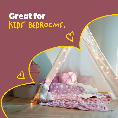 Starry Night Glow in the Dark Blanket - Pink