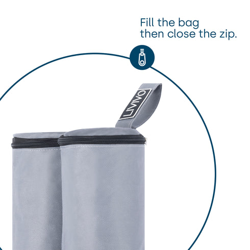 Gazebo Sand Bags Set of 4 - Grey