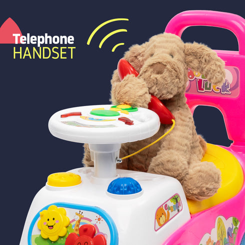 Baby Ride on Car Walker - Pink