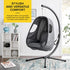 Luna Hanging Folding Egg Chair - Grey
