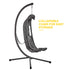 Luna Hanging Folding Egg Chair - Grey