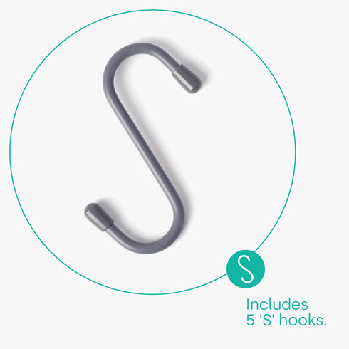 79cm Wall Mounted Rail - Grey