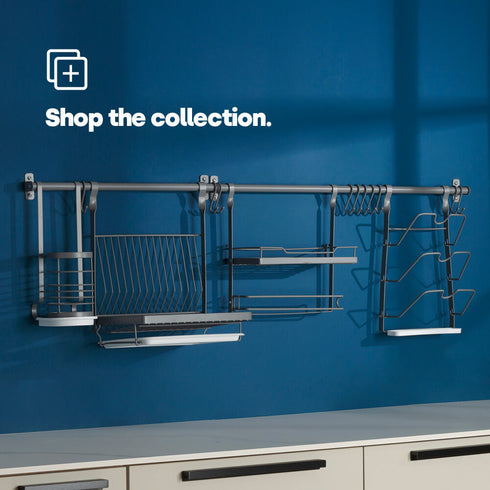 79cm Wall Mounted Rail - Grey