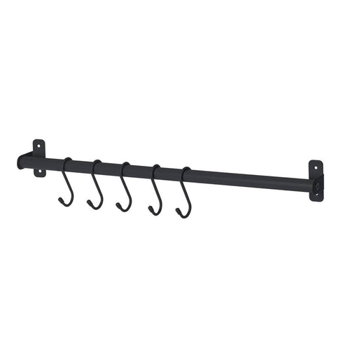 50cm Wall Mounted Rail - Black