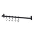 50cm Wall Mounted Rail - Black