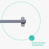 50cm Wall Mounted Rail - Grey