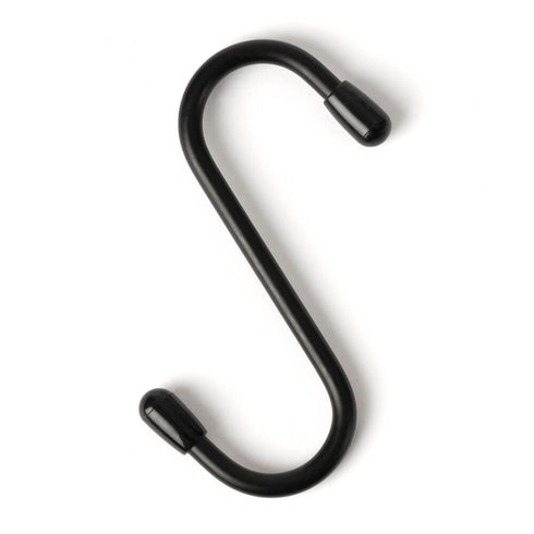 5PC Hanging 'S' Hooks - Black