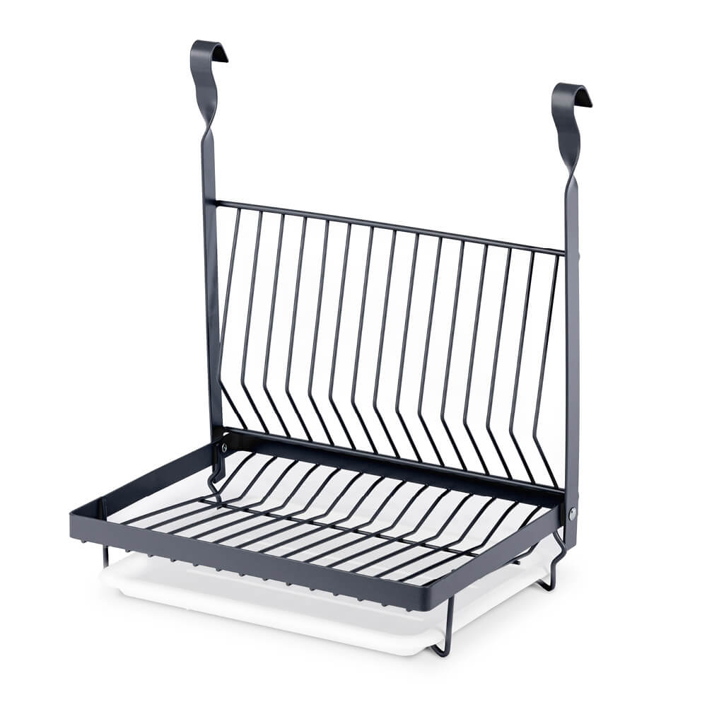 Eastore Wall-Mounted Dish Drying Rack | Stainless Steel Foldable Dish Drainer With Drainboard