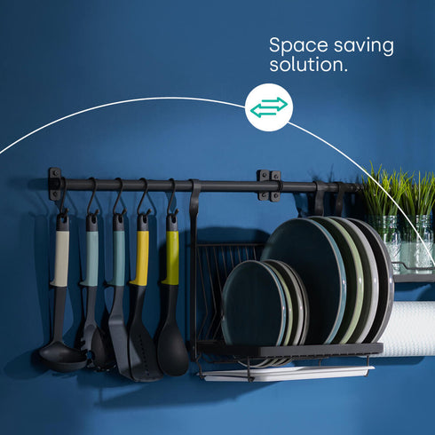 Hanging Dish Drainer - Black