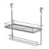 Kitchen Roll Holder with Shelf - Grey