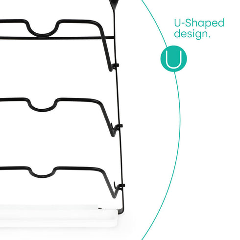 Saucepan Lid Rack - Black