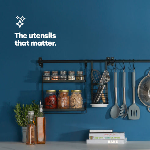 Hanging Utensil Holder - Black