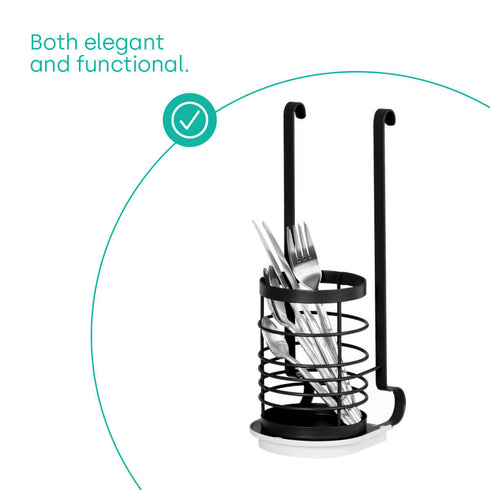Hanging Utensil Holder - Black