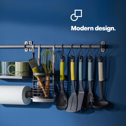 Hanging Utensil Holder - Grey