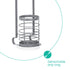 Hanging Utensil Holder - Grey