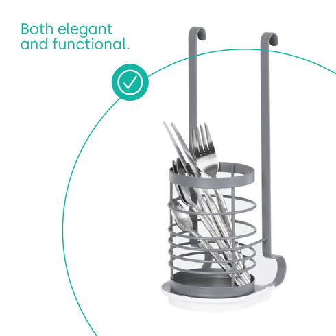 Hanging Utensil Holder - Grey