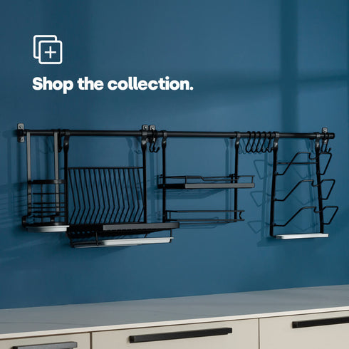 Kitchen Hanging Rack - Black