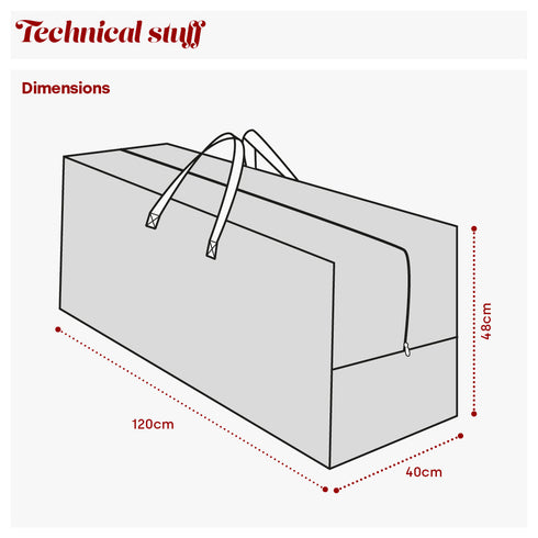 7ft Christmas Tree Storage Bag - Green