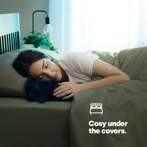 Plush Hot Water Bottle - Navy