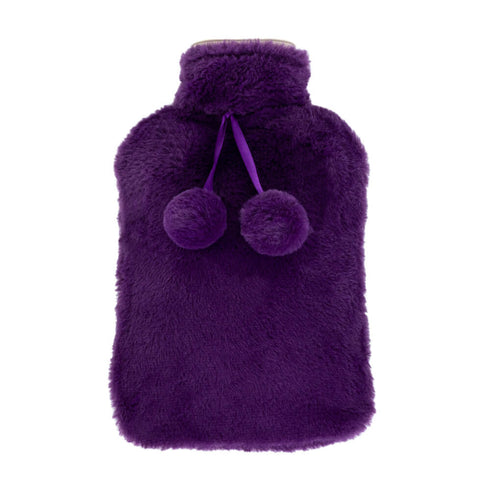 Plush Hot Water Bottle - Purple