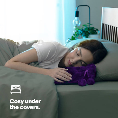 Plush Hot Water Bottle - Purple