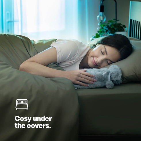 Plush Hot Water Bottle - Grey