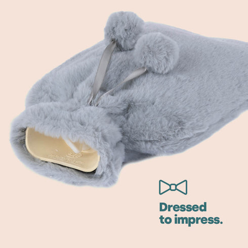 Plush Hot Water Bottle - Grey