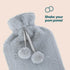 Plush Hot Water Bottle - Grey